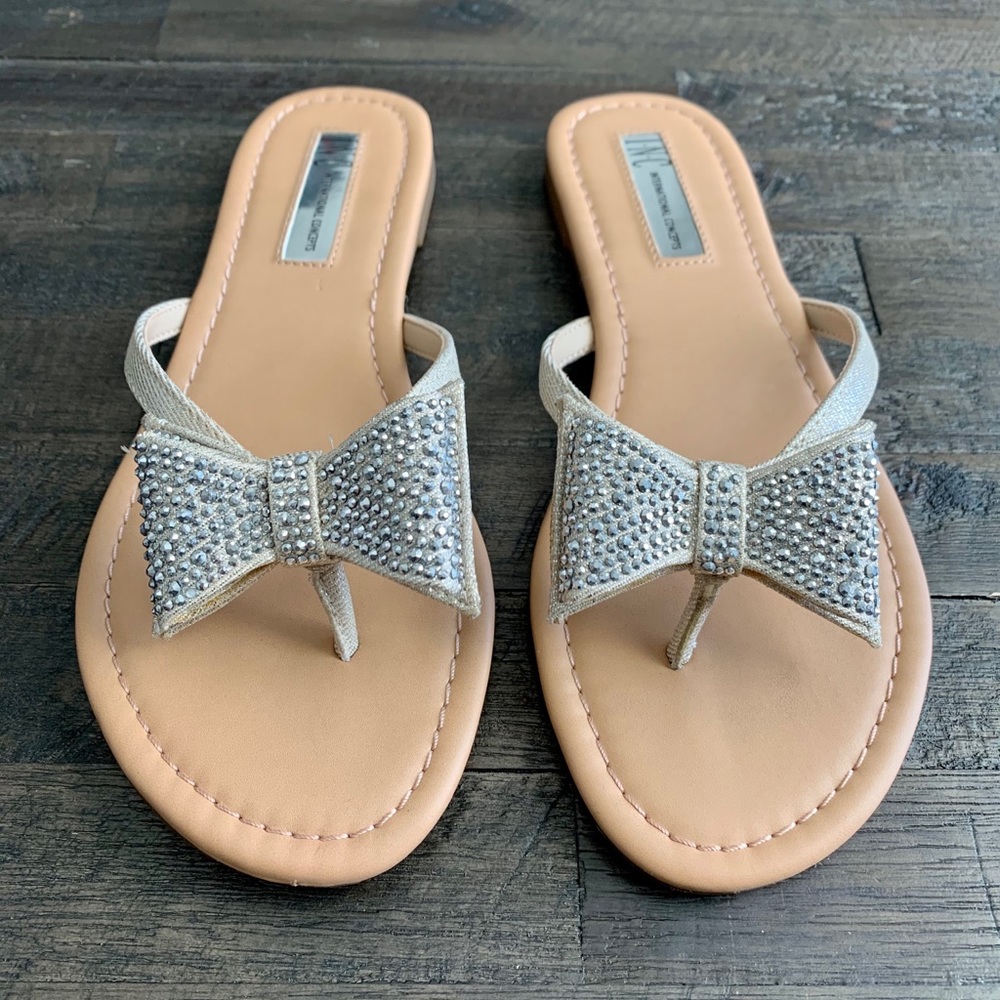 INC Jewel Bow Sandals